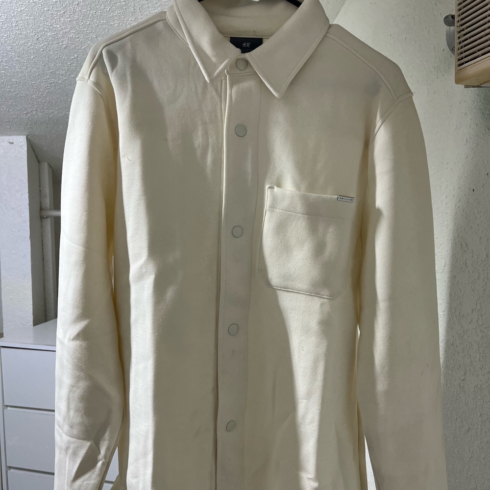 H&M Off-White Regular Fit Shirt